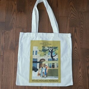 New Louis Vuitton Exhibition Shanghai 2018 Canvas Green Novelty Tote Shoulder Ba